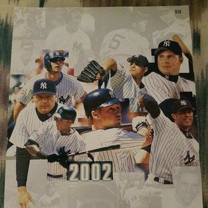 2002 Official New York Yankees yearbook Derek Jeter